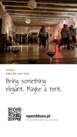 Bring something elegant. Maybe a tent.