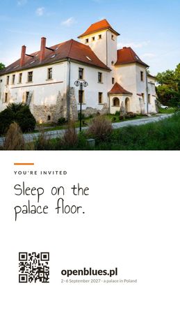 Sleep on the palace floor.